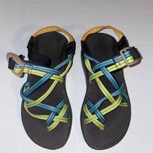 Blue/Green Chaco Sandals - Womens Size 5